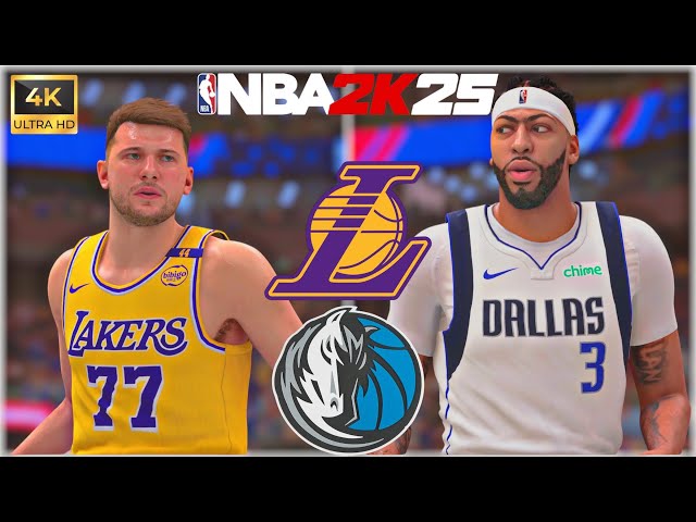 LAKERS VS MAVERICKS | NBA 2K25 PS5  Pro (HDR 4K)