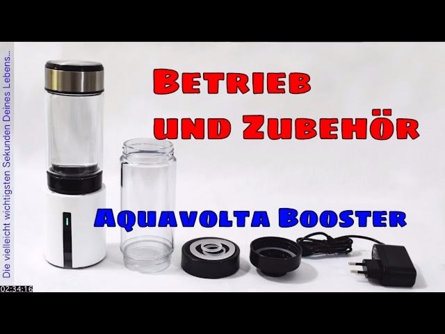 AquaVolta Wasserstoff Booster Inbetriebnahme und Zubehör