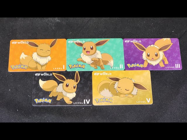 EB Games Australia Limited Edition Pokemon Day EB World Membership Cards featuring Eevee!