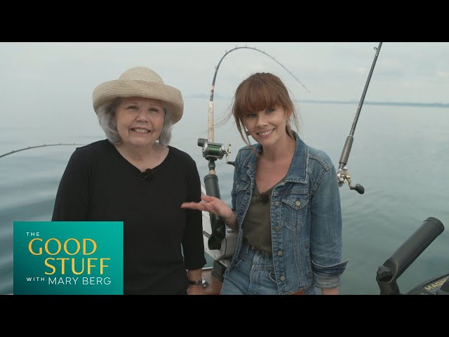 Mary and Myra Berg learn to try salmon fishing | The Good Stuff with Mary Berg