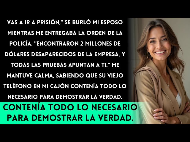 Mi esposo intentó incriminarme por malversación. Olvidó las pruebas en su viejo teléfono.