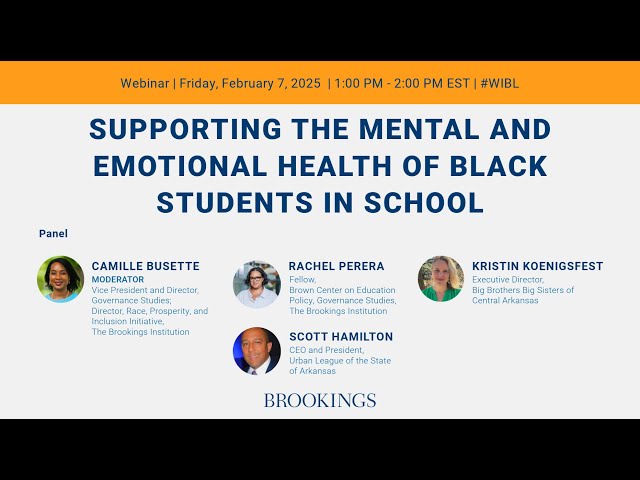 Supporting the Mental and Emotional Health of Black Students in Schools