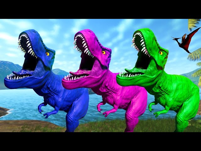 NEW TREX COMPILATION 2025 DINOSAURS FIGHTING 1 HOUR DINOSAUR BATTLEGROUND SPINOSAURUS,INDOMINUS REX