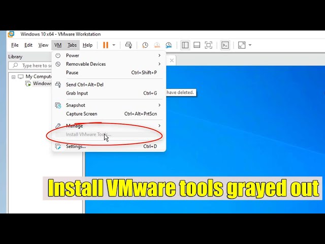 Install VMware tools grayed out [Fixed 2025]