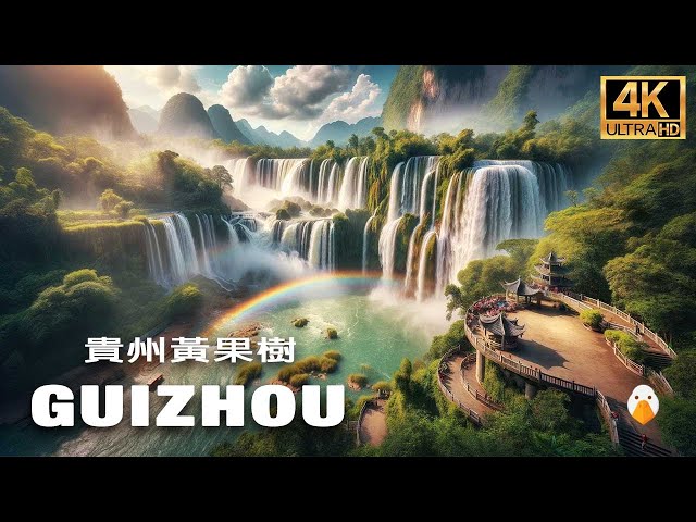 Huangguoshu Waterfall, Guizhou🇨🇳 Spectacular! The Largest Waterfall in China (4K HDR)