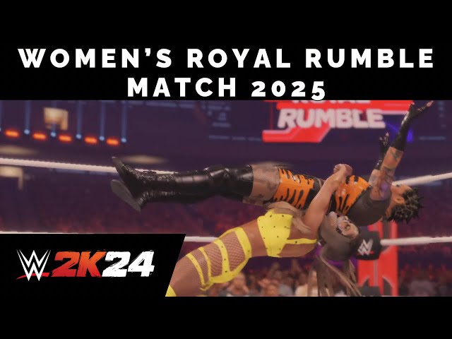 WWE 2K24 PS5 Women’s Royal Rumble Match 2025 - Attitude Era, Ruthless Agression, NXT, AEW and Others