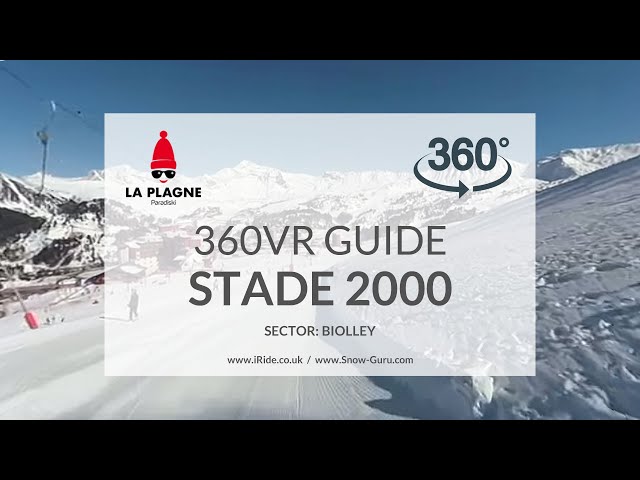 Stade 2000 piste | La Plagne | Biolley | Full HD360VR