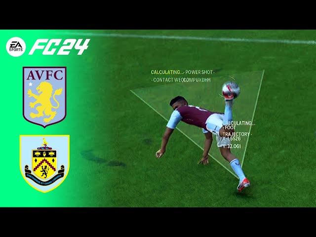 PS5 FC 24 Aston Villa vs Burnley | Premier League