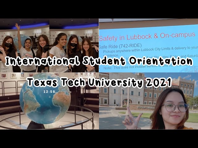 College Vlog | International Student Orientation 2021 (Texas Tech University)