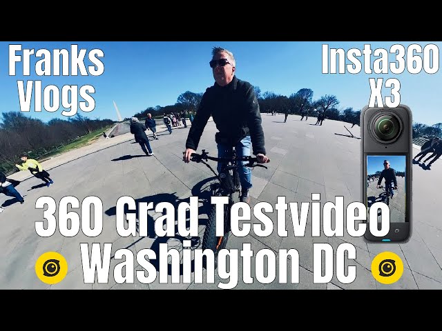 Achtung Testvideo Insta360 X3 Bike 360 Grad Washington DC 🇺🇸 wichtig in 4k schauen