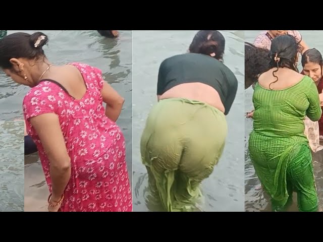 Ganga Snan 2025 | Holy Bathing | Desi Bhabhi Bathing | Simaria Ghat Snan Part 7 #gangasnan