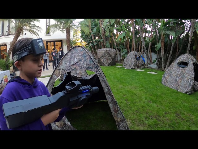 Mobile Laser Tag in your backyard #lasertag #mobilelasertag #birthdaypartyidea #totallyradvideogames