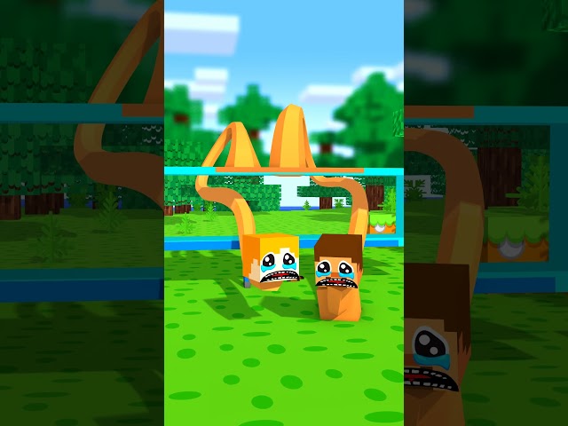 Double Alex and Steve are hungry!!!??? - Alex and Steve Adventures #minecraft #shorts