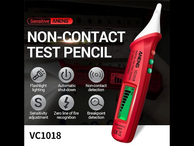 AmiciSense Touchless Tester Pen AC 12-1000v High Precision Non-Contact Voltage Detector - Unboxing