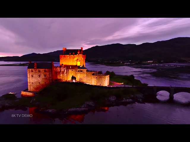 Scotland from above 8K video Ultra hd   Relaxing music