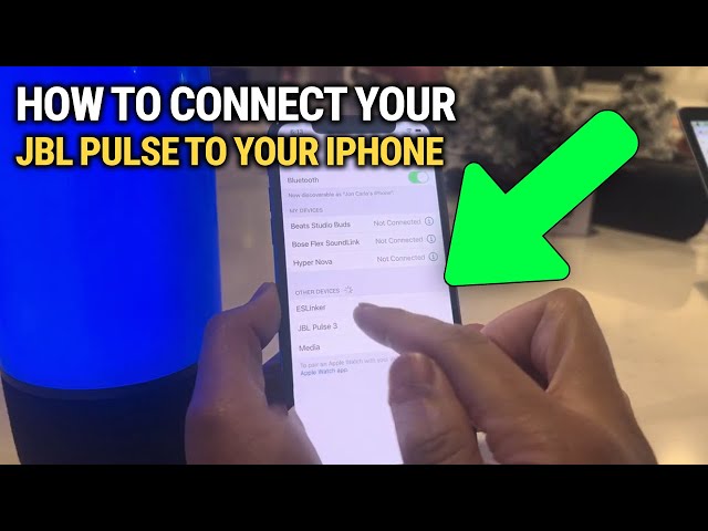 How To Connect Your JBL Pulse To Your iphone: QUICK Guide!