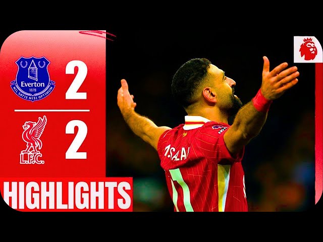 Mohamed Salah Goal | Everton vs Liverpool 2-2 Highlights | Premier League 2024/25