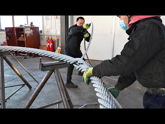 How to make a huge steel wire rope, full of power