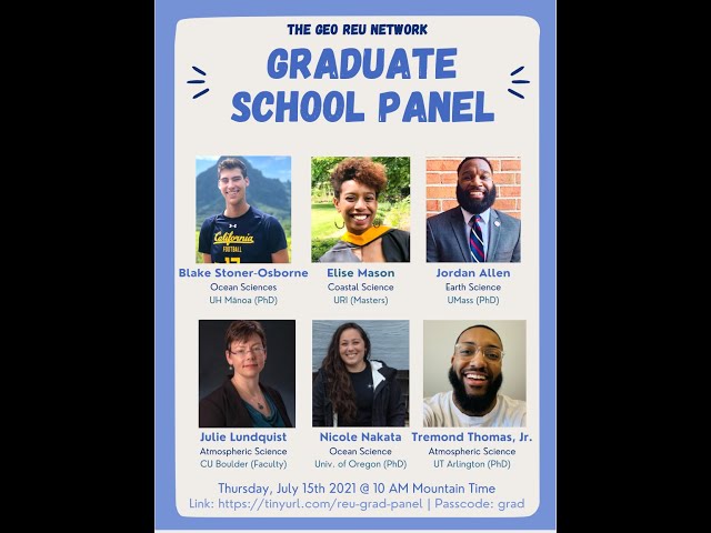 2021 REU Panel on Grad School