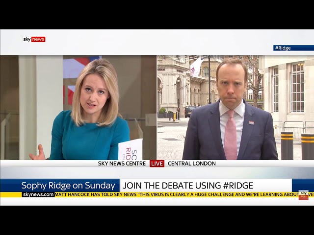 Sophie Ridge On Sunday   Sky News      The FULL Conversation     Sunday 15th March 2020