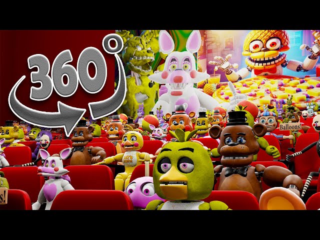 POV: You're at the FNAF School Funny Drawing Pizza Cinema (360 VR)