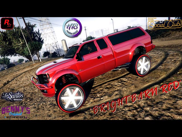 💥MODDED COLOR RARE PAINT JOB BRIGHT BARN RED GTA 5 ONLINE💥