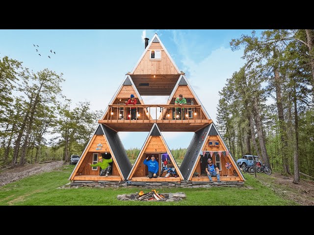 OVERNIGHT CHALLENGE IN 6 MICRO A-FRAME CABINS!