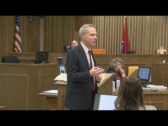 Deputy District Attorney William Harper delivers closing argument in Megan Boswell trial