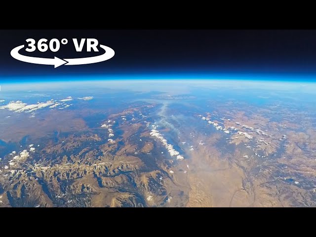 High-Altitude Balloon Flight Over Wyoming | 360° VR | 4K