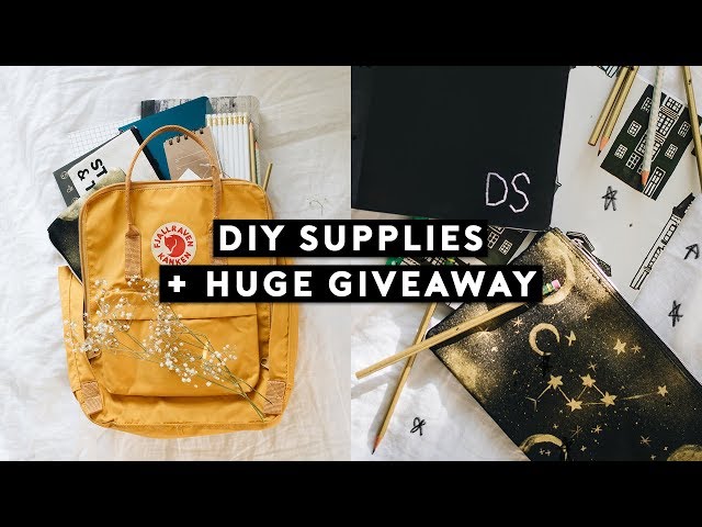 DIY BACK TO SCHOOL SUPPLIES + HUGE GIVEAWAY (2018) 🎒✏️ Lone Fox