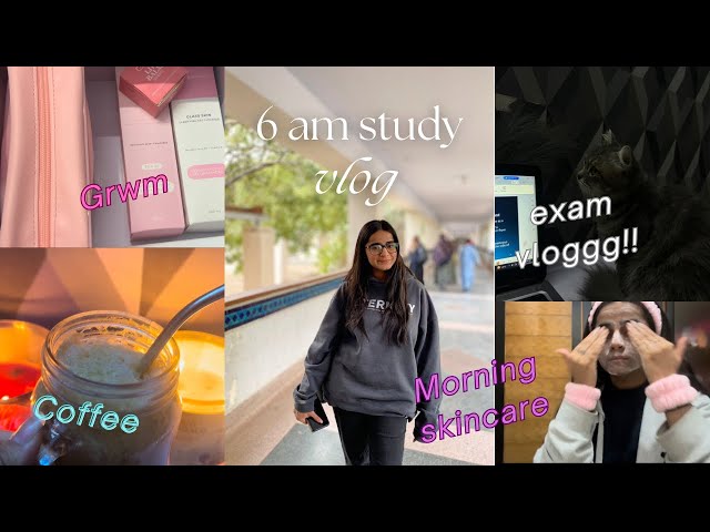 6 AM MED STUDENT morning study vlog | exam edition | pakistani girl