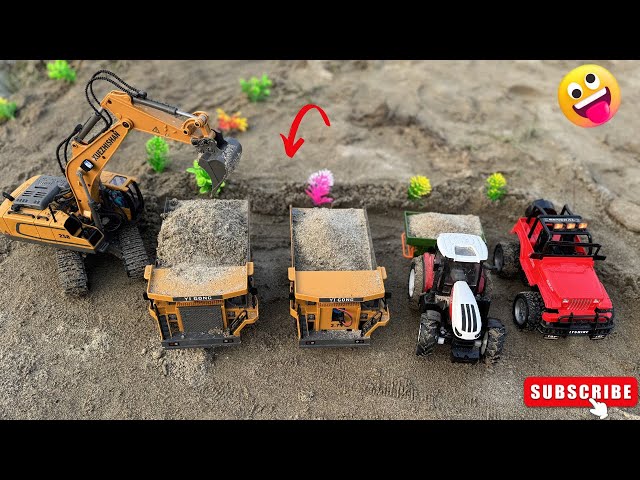 Riverside Construction Video #kidstoysvideos @sanocreator@sunfarming7533 #diytractor #excavators