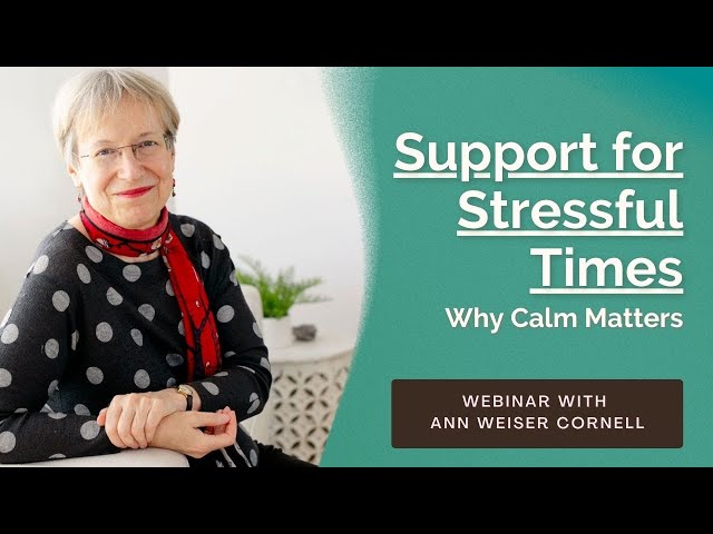 Support for Stressful Times: Why Calm Matters