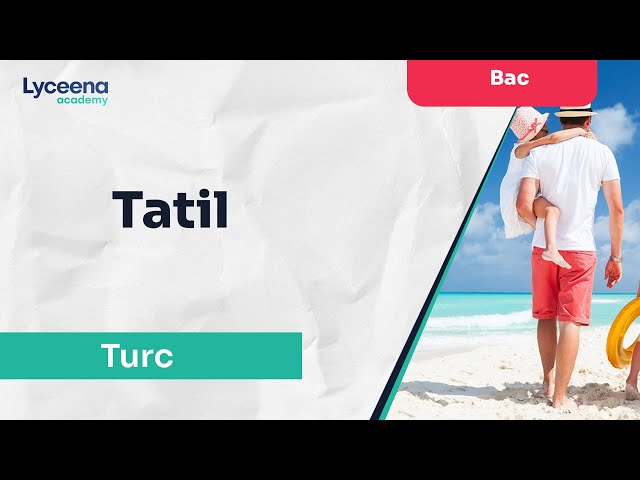 Baccalauréat | Turc | Tatil