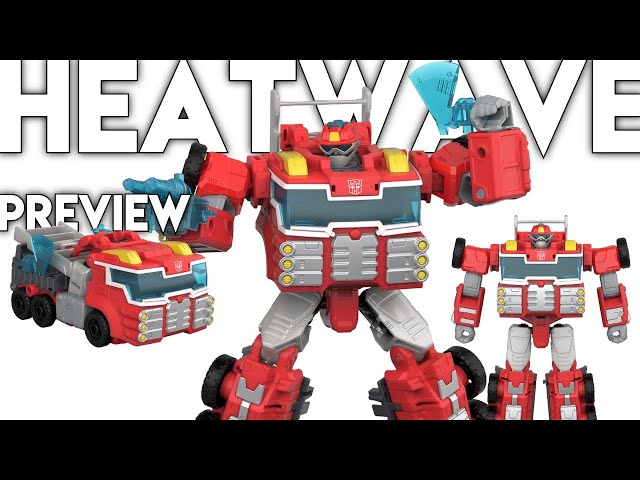 HASBRO PULSE Transformers Age of the Primes Voyager Class Rescue Bot HEATWAVE Action Figure Preview