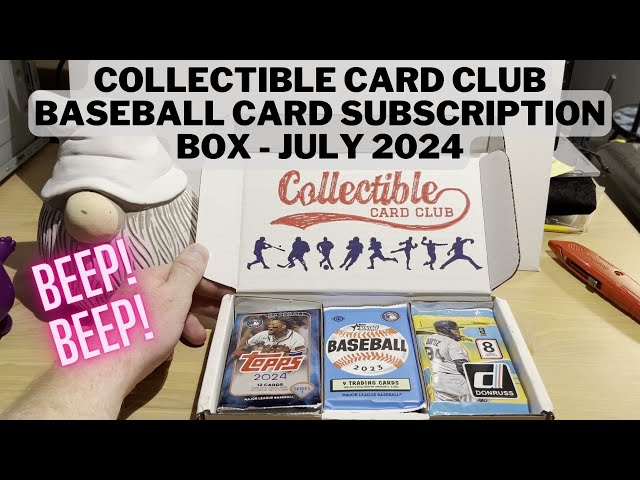 Collectible Card Club Baseball Card Subscription Box - July 2024