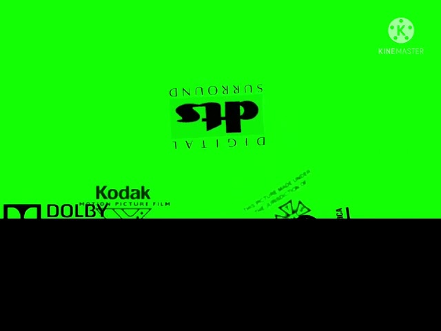 End credits logos is watching green screen