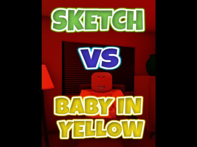 Sketch Got Scared By Baby In Yellow #SHORTS