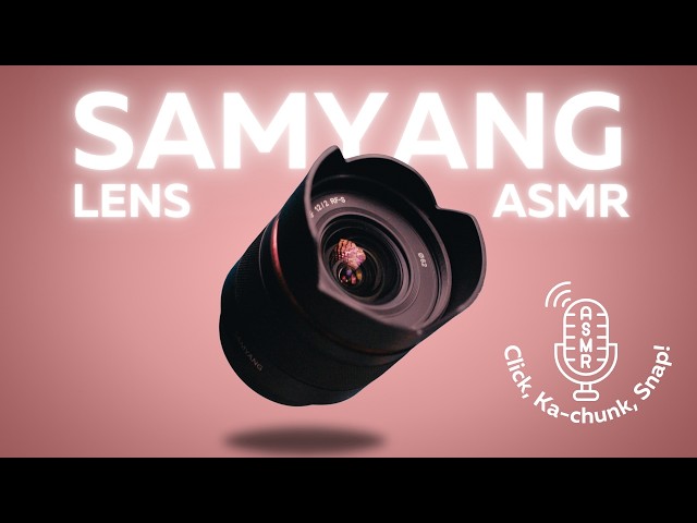 ASMR Samyang 12mm F2 RF-S and Canon R5 photo setup 🔊