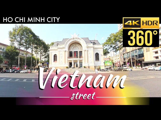 360 video | Vietnam street 4K | Nguyễn Huệ street | Ho chi minh city | 1 may 2024 | Insta360 X4