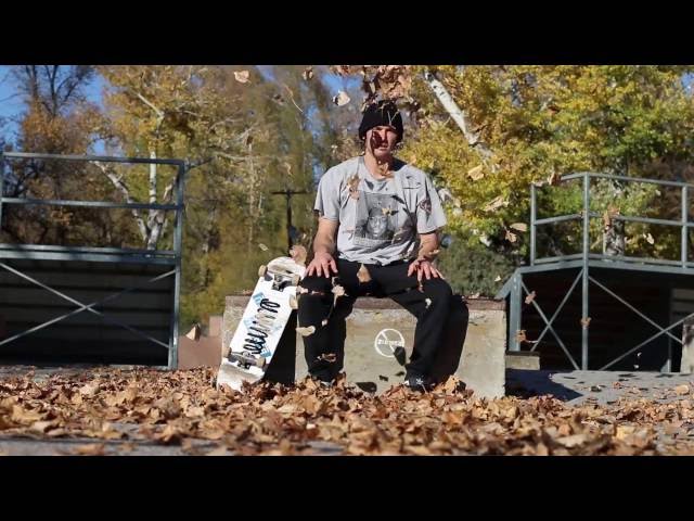 Brad Beech Skateboarding In The Leaves