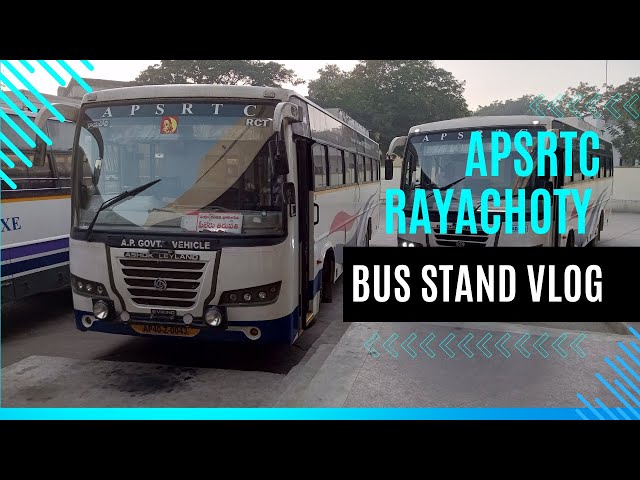 Rayachoty Apsrtc Bus Stand And Buses Information Travel Bus Vlogs #apsrtcbus #busbooking #travel