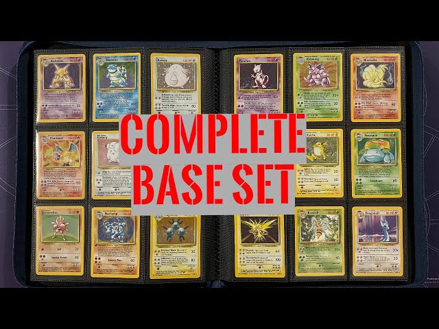 Pokemon Complete Original Base Set 102 Cards - Charizard, Blastoise, & Venusaur Near Mint Condition!