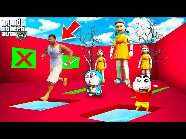 Franklin Shinchan Playing Squid Game in GTA 5 !