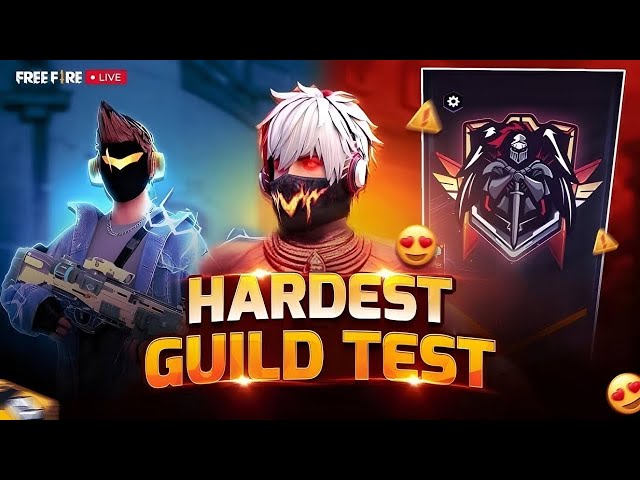 FREE FIRE GUILD TEST | 4V4 CUSTOM ROOM | FREE FIRE GRIND LIVE