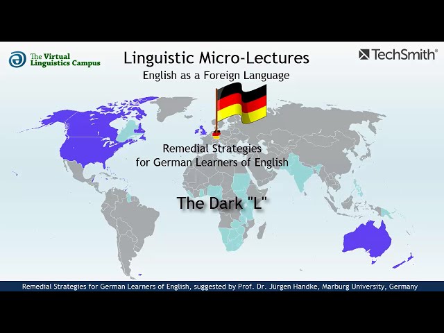 EFL105 - The Dark "L" - Remedial Strategies for German EFL Learners