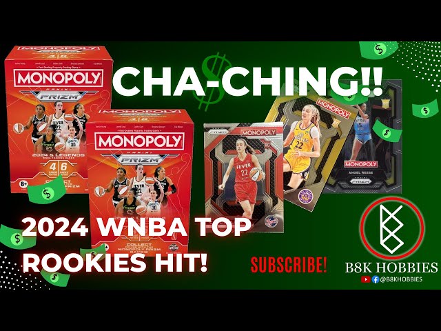 🤑Lots of Hits!**NEW**PRIZM MONOPOLY 2024 WNBA Blaster Boxes! Clark + Top Rookies #clark #nba #wnba