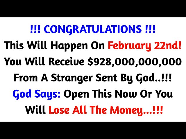 11:11💌 God Says, A Stranger Will Give You $928,000,000,000 If You Open This Now✝️God Message Today