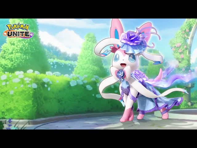 Elegant Style Sylveon Oficial Showcase | #rtex #pokemonunite #newskin #sylveon  #pokemon