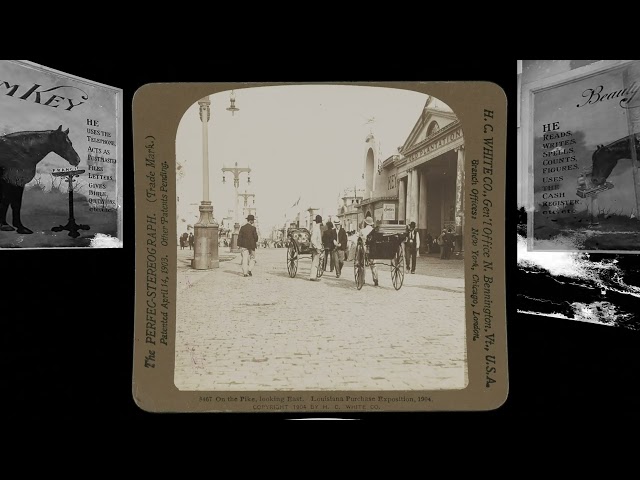 Beautiful Jim Key entrance, 1904 St. Louis World's Fair (VR 3D still-image)